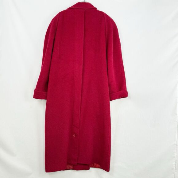 Harvé Benard Vintage Style Red Wool Coat Double Breasted Women’s XL USA - Picture 2 of 16